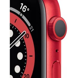 Apple Watch (Series 7) 2021 GPS 41 - Aluminium Röd - Sportband Svart