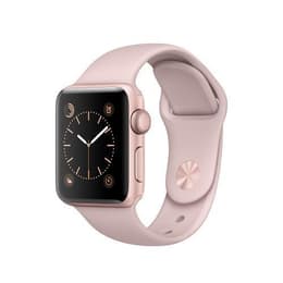 Apple Watch (Series 1) 2017 GPS 42 - Aluminium Roséguld - Sport-loop Rosa sand