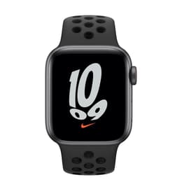 Apple Watch (Series SE) 2020 GPS 44 - Aluminium Grå utrymme - Nike Sport band Svart
