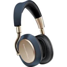Bowers & Wilkins PX noise Cancelling trådbunden + trådlös Hörlurar med microphone - Blå/Guld