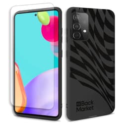 Back Market Skal Galaxy A52/A52s och skyddsskärm - Återvunnen plast - Svart