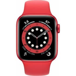 Apple Watch Series 7 (2021) GPS + Mobilnät 41 mm - Aluminium Röd - Sportband Röd