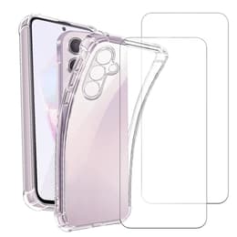 Skal Galaxy A05s och 2 st skärmskydd - TPU - Genomskinlig