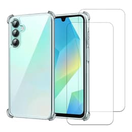Skal Galaxy A16/ Galaxy A16 5G och 2 st skärmskydd - TPU - Genomskinlig