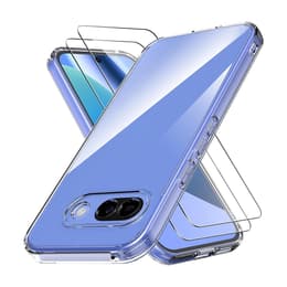 Skal Pixel 10A och 2 st skärmskydd - Silikon - Genomskinlig