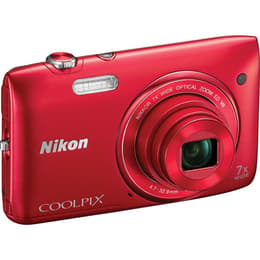 Kompakt Coolpix S3500 - Svart + Nikon Nikkor 7x Wide Zoom ED VR 4,7-32,9mm f/3,4-6,4 f/3,4-6,4