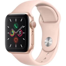 Apple Watch Series 4 (2018) GPS 44 mm - Aluminium Guld - Sportband Rosa