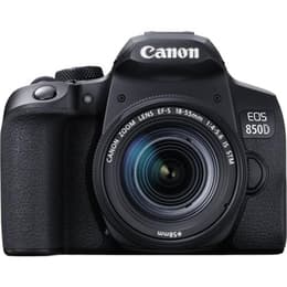 Reflex EOS 850D - Svart + Canon Zoom Lens EF-S 18-55mm f/4-5.6 IS STM f/4-5.6