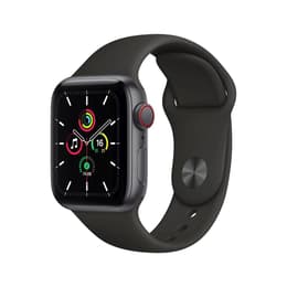 Apple Watch (Series SE) 2020 GPS + Mobilnät 40 - Aluminium Grå utrymme - Sportband Svart