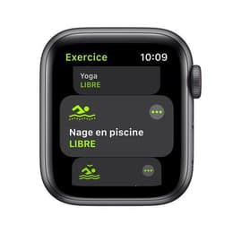 Apple Watch Series SE 1 (2020) GPS + Mobilnät 40 mm - Aluminium Grå utrymme - Sportband Svart