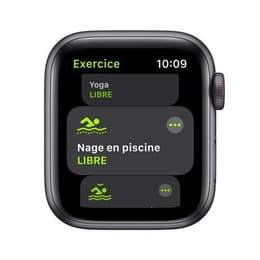 Apple Watch (Series SE) 2020 GPS + Mobilnät 40 - Aluminium Grå utrymme - Sportband Svart