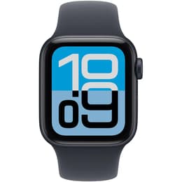 Apple Watch (2025) GPS + Mobilnät 40 mm - Aluminium Midnight - Sportband Svart