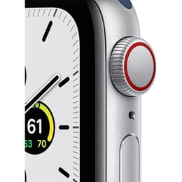 Apple Watch Series SE 2 (2022) GPS 44 mm - Aluminium Silver - Sportband Blå