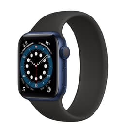 Apple Watch (Series 6) 2020 GPS 44 - Blå - Sport-loop Svart