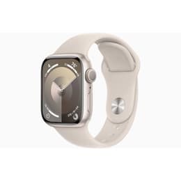 Apple Watch () 2023 GPS 41 - Aluminium Stjärnglans - Sportband Stjärnljus