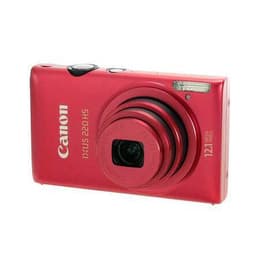 Kompakt IXUS 220 HS - Röd + Canon Canon Zoom Lens x5 IS 4,3-21,5mm f/2,7-5,9 f/2,7-5,9