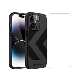 Back Market Skal iPhone 14 Pro och skyddsskärm - Återvunnen plast - Svart (Chevron)