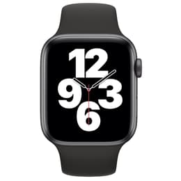 Apple Watch Series SE 1 (2020) GPS 44 mm - Aluminium Grå utrymme - Sportband Svart