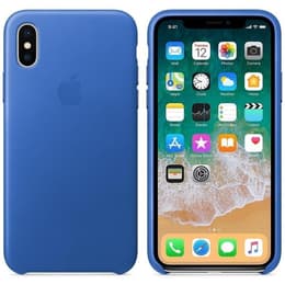 Apple Skal iPhone X / XS - Läder Blå