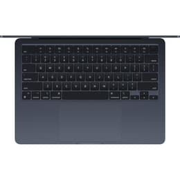 MacBook Air 13" (2024) - Apple M3 med 8-kärnig CPU och 8-kärnig grafikprocessor - 8GB RAM - SSD 256GB - Standardskärm - QWERTY - Engelsk