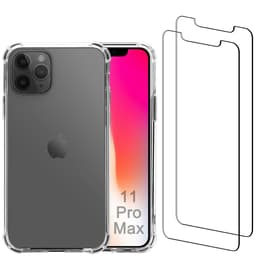 Skal iPhone 11 Pro Max och 2 st skärmskydd - Återvunnen plast - Genomskinlig