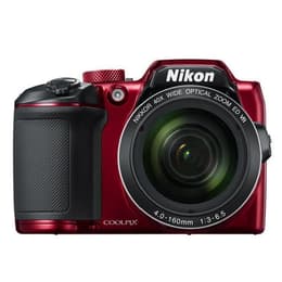 Bro Coolpix B500 - Röd + Nikon Nikkor 40X Wide Optical Zoom ED VR 22.5–900mm f/3–6.5 f/3–6.5