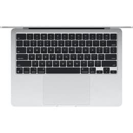 MacBook Air 13" (2024) - Apple M3 med 8-kärnig CPU och 8-kärnig grafikprocessor - 8GB RAM - SSD 256GB - Standardskärm - QWERTY - Engelsk