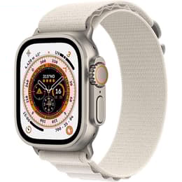 Apple Watch Ultra 2 (2023) GPS + Mobilnät 49 mm - Titan naturligt titan - Bergsloop Vit