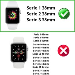 Skal Apple Watch Series 3 - 38 mm - Plast - Genomskinlig