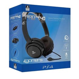 4Games PS4 Pro 4 40 noise Cancelling gaming kabelansluten Hörlurar med microphone - Svart