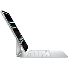 iPad Magic Keyboard (iPad ingår ej) 13" (2024) - Vit - AZERTY - Fransk