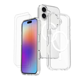 Skal iPhone 17 och 2 st skärmskydd - TPU - Genomskinlig