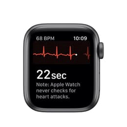 Apple Watch Series 5 (2019) - (armband ingår ej) - GPS + Mobilnät 44 mm - Grå utrymme Aluminium