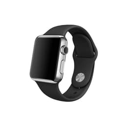 Apple Watch (Series 4) 2018 GPS + Mobilnät 40 - Aluminium Silver - Sportband Svart