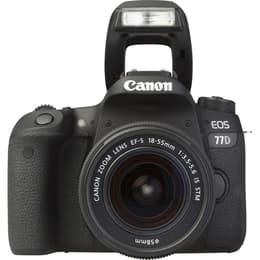 Reflex EOS 77D - Svart + Canon EF-S 10-18MM F/ 1: 4.5-5.6 IS STM f/3.5-5.6
