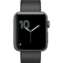 Apple Watch (Series 3) 2017 GPS 42 - Aluminium Grå - Vävd nylon Grå