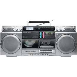 MUSE M-380GBS Boombox Cassettes rétro avec Lecteur CD, AUX et Bluetooth, Compatible Smartphone, enregistreur Cassette Bluetooth Högtalare - Grå