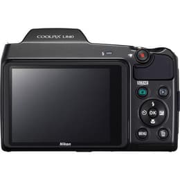 Bro CoolPix L840 - Svart + Nikon Nikkor 38X Wide Optical Zoom ED VR 4.0-152mm f/3-6.5 f/3-6.5