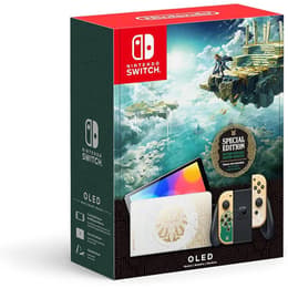 Switch OLED 64GB - Guld - Begränsad upplaga The Legend Of Zelda Tears Of The Kingdom No