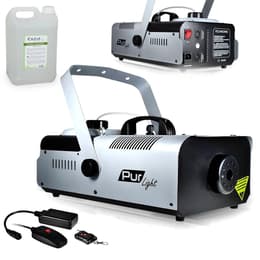 Pur Light Machine à fumée Pro Méga SMOKE haute densité 1500W + Etrier de fix + 2 télécommandes NEWARK1500 +20L Liquide Audio-tillbehör
