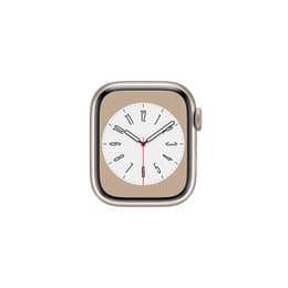 Apple Watch Series 8 (2022) - (armband ingår ej) - GPS + Mobilnät 41 mm - Stjärnglans Aluminium