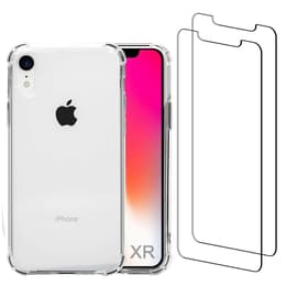 Skal iPhone XR och 2 st skärmskydd - Återvunnen plast - Genomskinlig