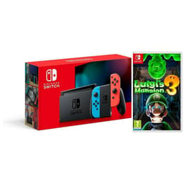 Switch 32GB - Svart Standard + Luigi's Mansion 3
