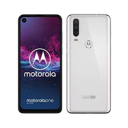 Motorola One Action 128GB - Vit - Olåst - Dual-SIM
