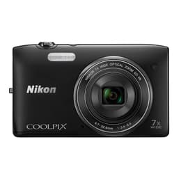 Nikon Coolpix S3500 Kompakt 20.1 - Svart