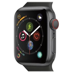Apple Watch (Series 5) 2019 GPS 44 - Aluminium Grå utrymme - Sportband Svart