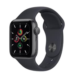 Apple Watch (Series SE) 2020 GPS 44 - Aluminium Grå utrymme - Sportband Nattblå (Antracitblå)
