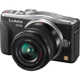DMC-GF6 - Svart/Silver + Panasonic Lumix G Vario 14-42mm f/3.5-5.6 ASPH OIS + 45-150mm f/4.0-5.6 ASPH f/3.5-5.6 + f/4.0-5.6