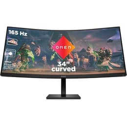 34-tum HP OMEN 34c 1920 x 1080 LED Monitor Grå