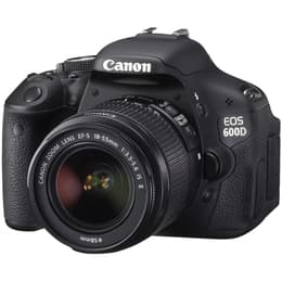 Reflex - Canon EOS 600D Svart + Objektivö Canon EF-S 18-55mm f/3.5-5.6 II